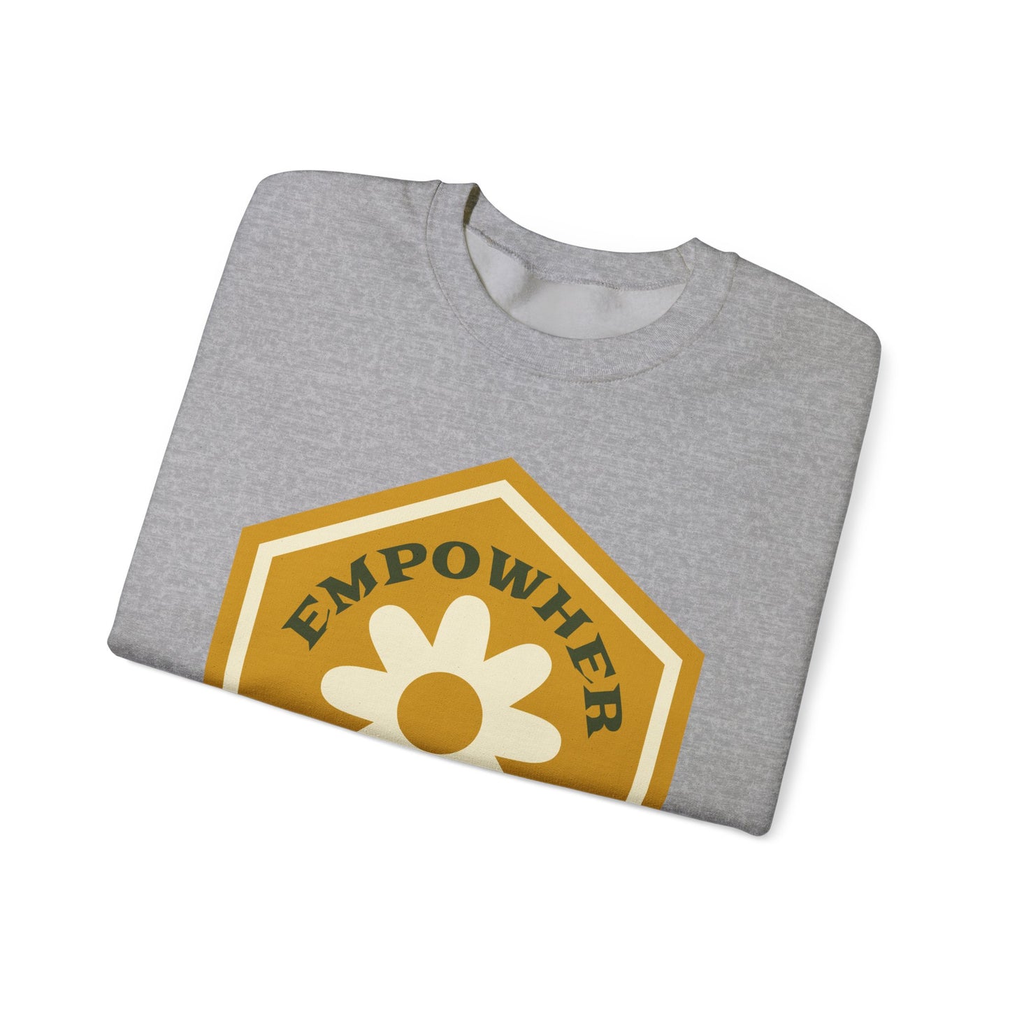EmpowHer Sweatshirt | Cozy Unisex Crewneck, Motivation Apparel