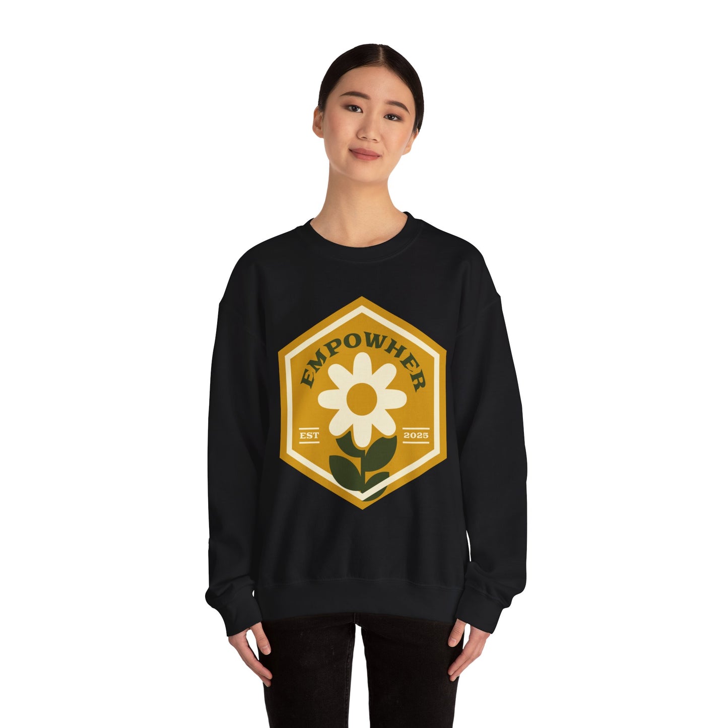 EmpowHer Sweatshirt | Cozy Unisex Crewneck, Motivation Apparel