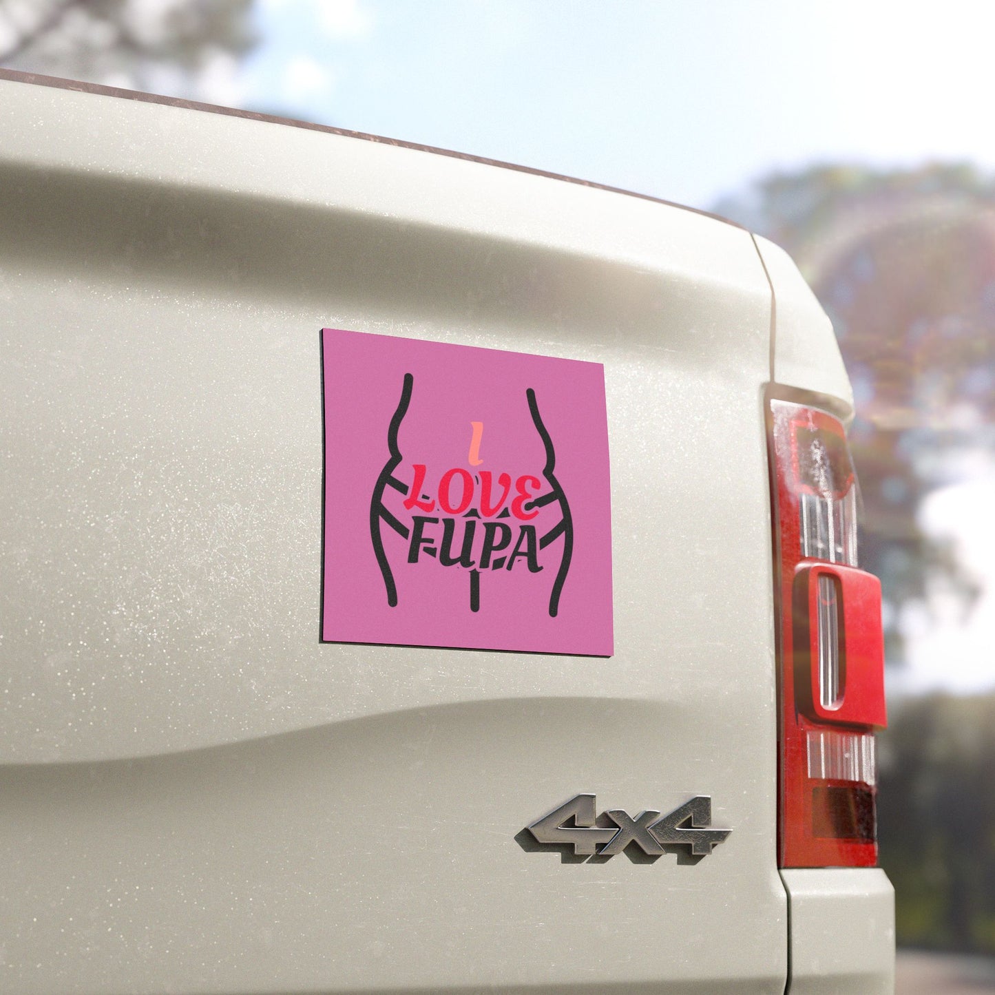Playful Car Magnets - I Love Fupa