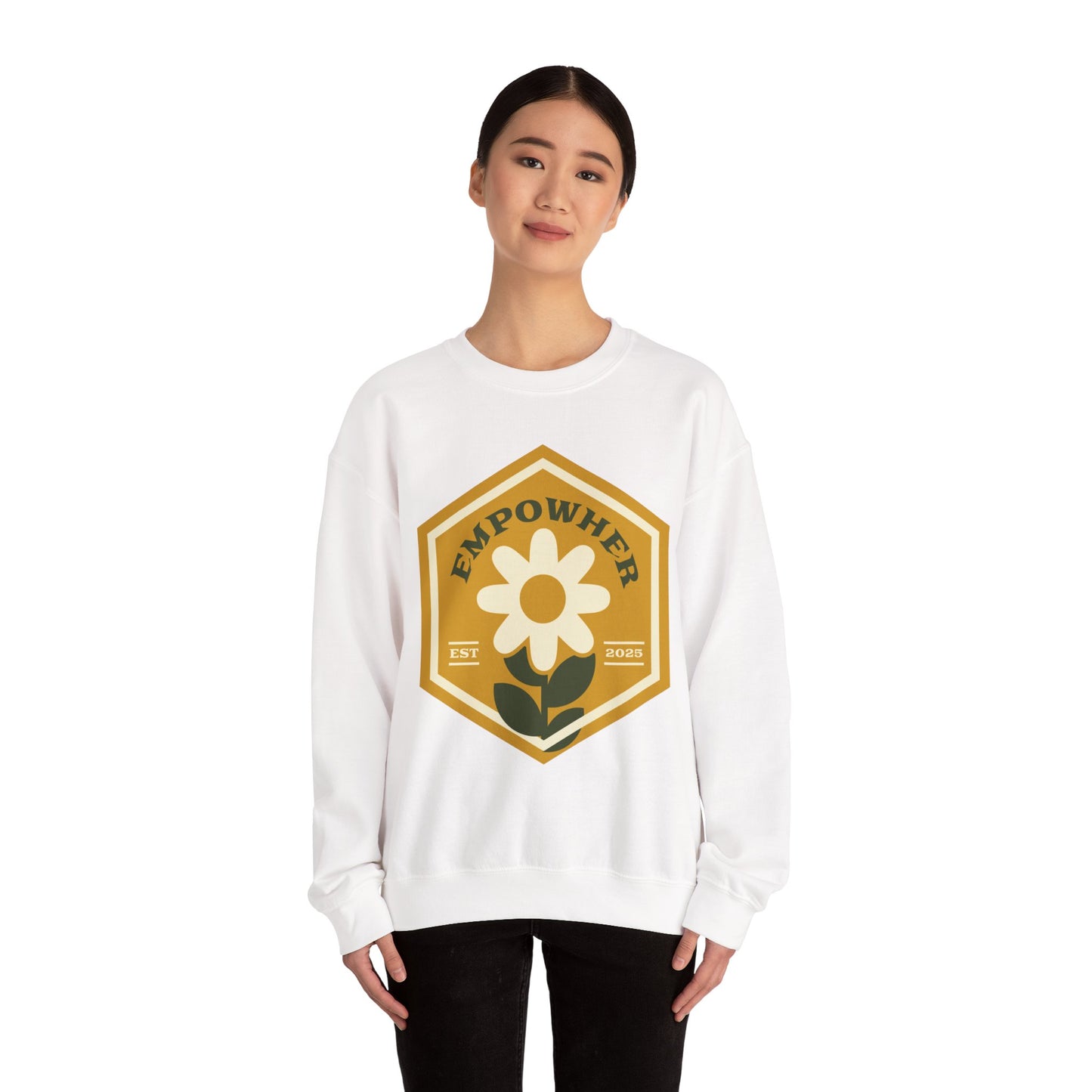EmpowHer Sweatshirt | Cozy Unisex Crewneck, Motivation Apparel