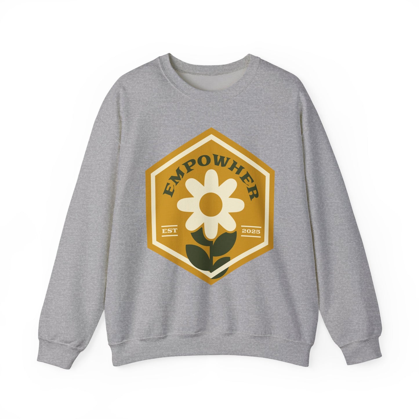 EmpowHer Sweatshirt | Cozy Unisex Crewneck, Motivation Apparel
