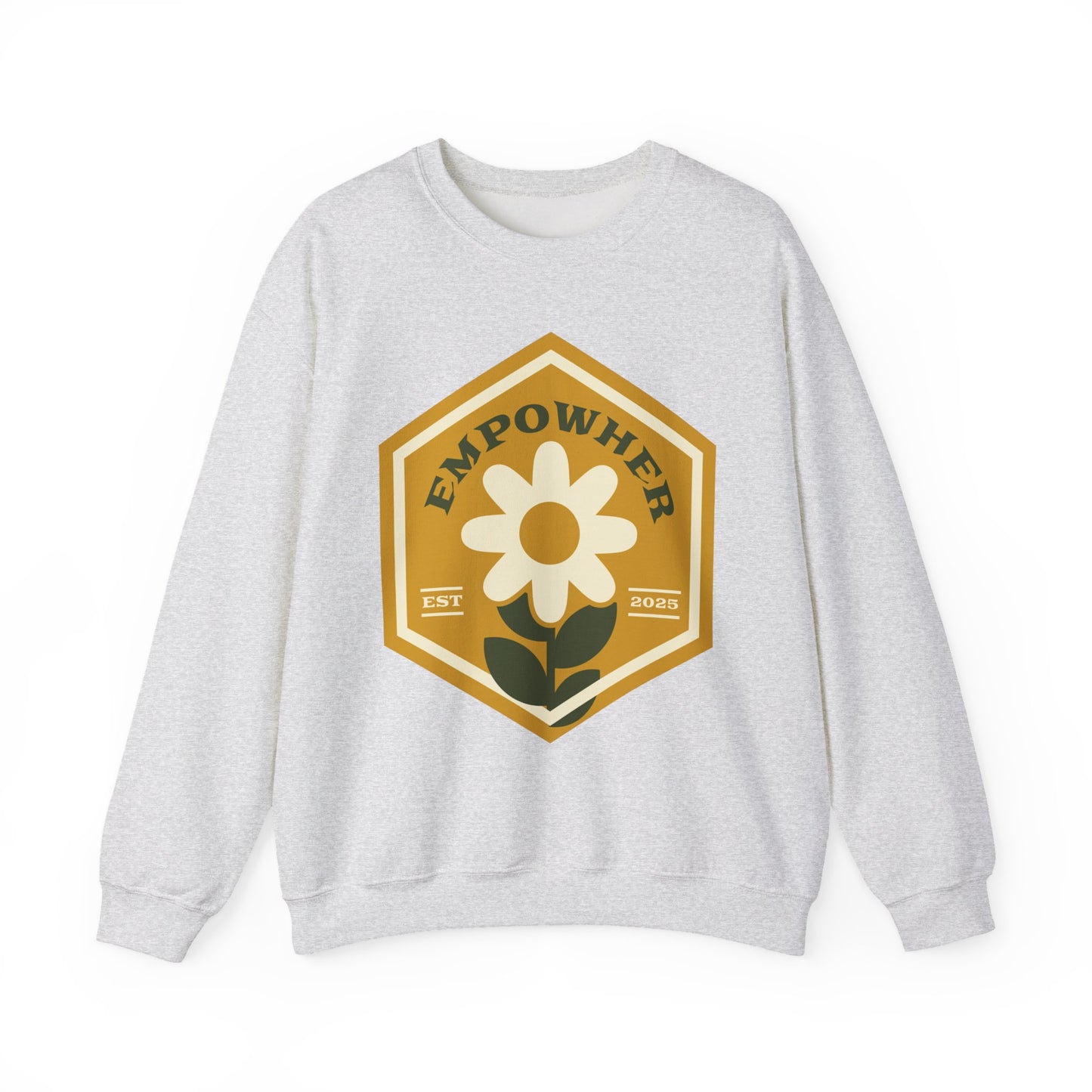 EmpowHer Sweatshirt | Cozy Unisex Crewneck, Motivation Apparel